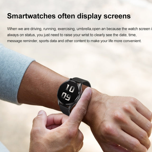1.43 inch Silicone Strap Bluetooth Call Smart Watch Support ECG / Non-invasive Blood Sugar(Light Yellow)