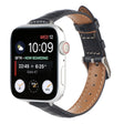 For Apple Watch SE 40mm Slim Crocodile Leather Watch Band(Black) - free shipping - PMC TechLife - Order now!