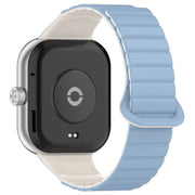For Xiaomi Smart Band 9 Pro / 8 Pro Two Color Magnetic Silicone Watch Band(Blue Starlight)