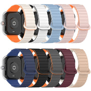 For Xiaomi Smart Band 9 Pro / 8 Pro Two Color Magnetic Silicone Watch Band(Blue Starlight)