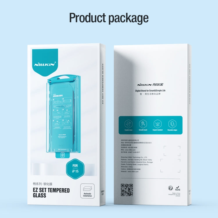For iPhone 15 10pcs NILLKIN Chang Series Tempered Glass Protective Film