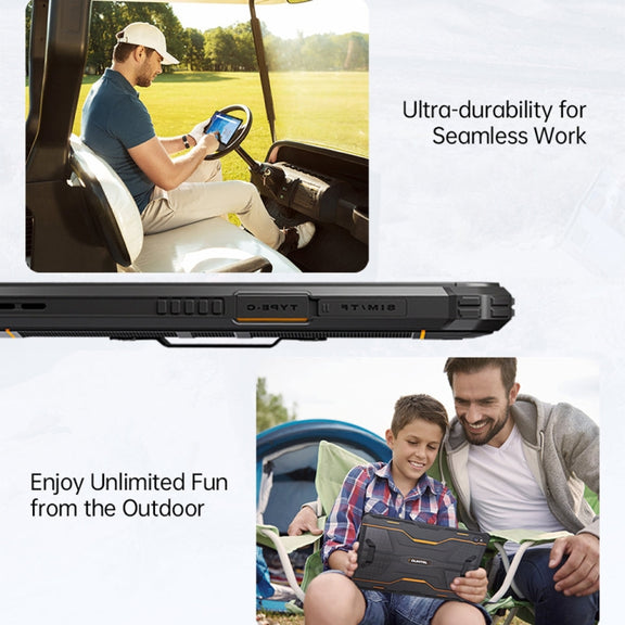 OUKITEL RT6 4G Network IP68/IP69K Rugged Tablet, 8GB+256GB, 10.1 inch Android 13 MediaTek MT8788 Octa Core Support Dual SIM, EU Plug(Orange)
