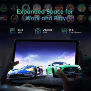OUKITEL RT6 4G Network IP68/IP69K Rugged Tablet, 8GB+256GB, 10.1 inch Android 13 MediaTek MT8788 Octa Core Support Dual SIM, EU Plug(Orange)
