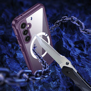 For Samsung Galaxy S23 FE 5G RedPepper Life Water-resistant MagSafe Phone Case(Purple)