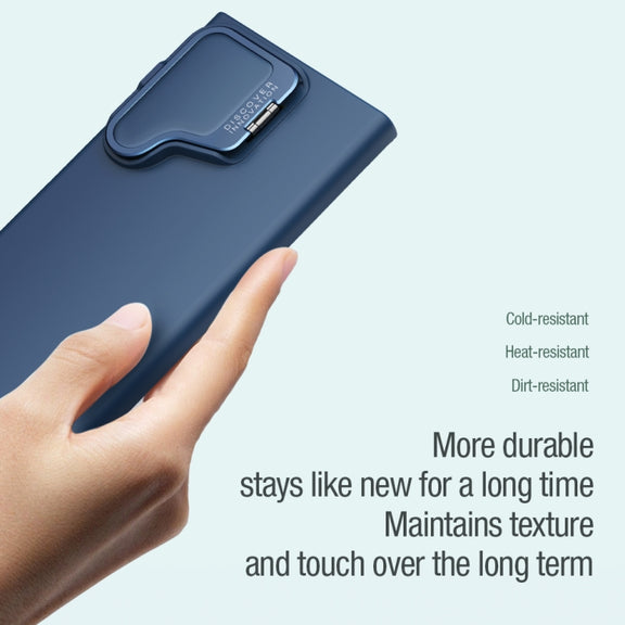For Samsung Galaxy S24 Ultra 5G NILLKIN CamShield Prop Liquid Silicone Phone Case(Blue)