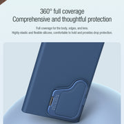 For Samsung Galaxy S24 Ultra 5G NILLKIN CamShield Prop Liquid Silicone Phone Case(Blue)
