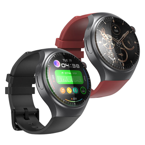 UNIWA DM80 1.43 inch IP67 Water-resistant Android 8.1 Smart Watch Support 4G Network / WiFi / GPS / NFC(Red)