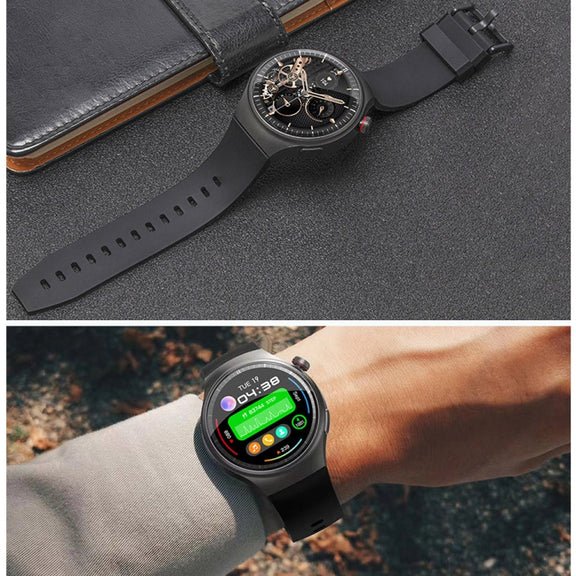 UNIWA DM80 1.43 inch IP67 Water-resistant Android 8.1 Smart Watch Support 4G Network / WiFi / GPS / NFC(Red)