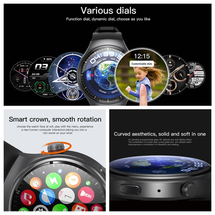 UNIWA DM80 1.43 inch IP67 Water-resistant Android 8.1 Smart Watch Support 4G Network / WiFi / GPS / NFC(Red)