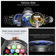 UNIWA DM80 1.43 inch IP67 Water-resistant Android 8.1 Smart Watch Support 4G Network / WiFi / GPS / NFC(Red)