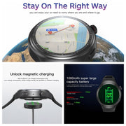 UNIWA DM80 1.43 inch IP67 Water-resistant Android 8.1 Smart Watch Support 4G Network / WiFi / GPS / NFC(Red)