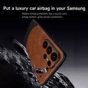 For Samsung Galaxy S24+ 5G SULADA Stitching Leather MagSafe Magnetic Phone Case(Grey)