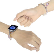For Apple Watch SE 40mm Gradient Resin Chain Watch Band(Purple)