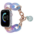 For Apple Watch SE 44mm Gradient Resin Chain Watch Band(Blue) - free shipping - PMC TechLife - Order now!