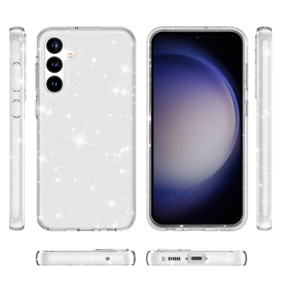 For Samsung Galaxy S23 FE 5G Terminator Style Shockproof Phone Case(White)