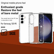 For Samsung Galaxy S23 FE 5G Terminator Style Shockproof Phone Case(White)