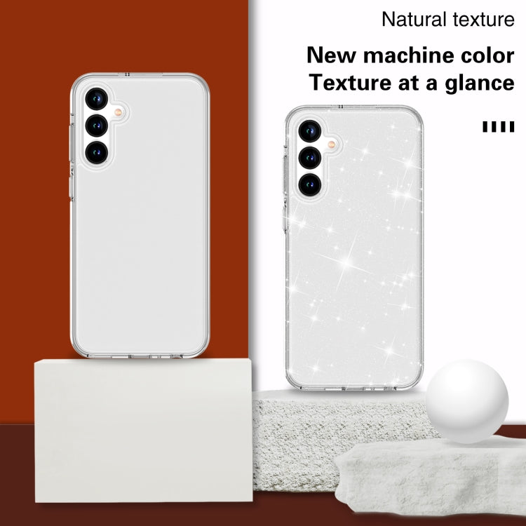 For Samsung Galaxy S23 FE 5G Terminator Style Glitter Powder Shockproof Phone Case(Transparent)