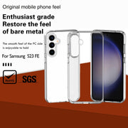For Samsung Galaxy S23 FE 5G Terminator Style Glitter Powder Shockproof Phone Case(Transparent)