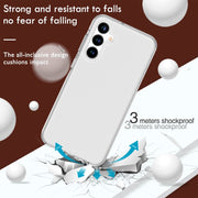 For Samsung Galaxy S23 FE 5G Terminator Style Glitter Powder Shockproof Phone Case(Transparent)
