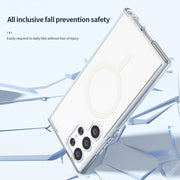 For Samsung Galaxy S24 5G Terminator Style Glitter Powder MagSafe Magnetic Phone Case(Gold)