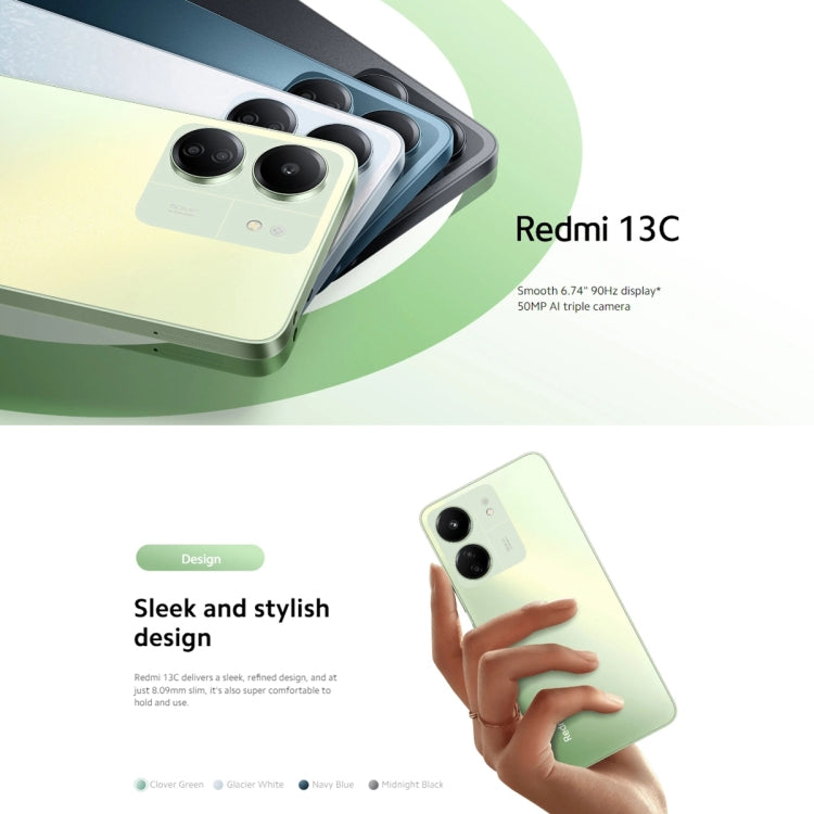 Xiaomi Redmi 13C 5G, 6GB+128GB,  6.74 inch MIUI 14 MediaTek Dimensity 6100+ Octa Core 2.2GHz, NFC, Network: 5G, Not Support Google Play(Startrail Silver)
