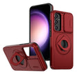 For Samsung Galaxy S22+ 5G Camshield MagSafe Ring Holder Armor Phone Case(Red) - Galaxy S22+ 5G Cases by PMC TechLife | Online Shopping South Africa | PMC TechLife | Buy Now Pay Later Mobicred
