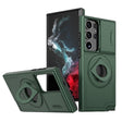 For Samsung Galaxy S22 Ultra 5G Camshield MagSafe Ring Holder Armor Phone Case(Deep Green) - Galaxy S22 Ultra 5G Cases by PMC TechLife | Online Shopping South Africa | PMC TechLife