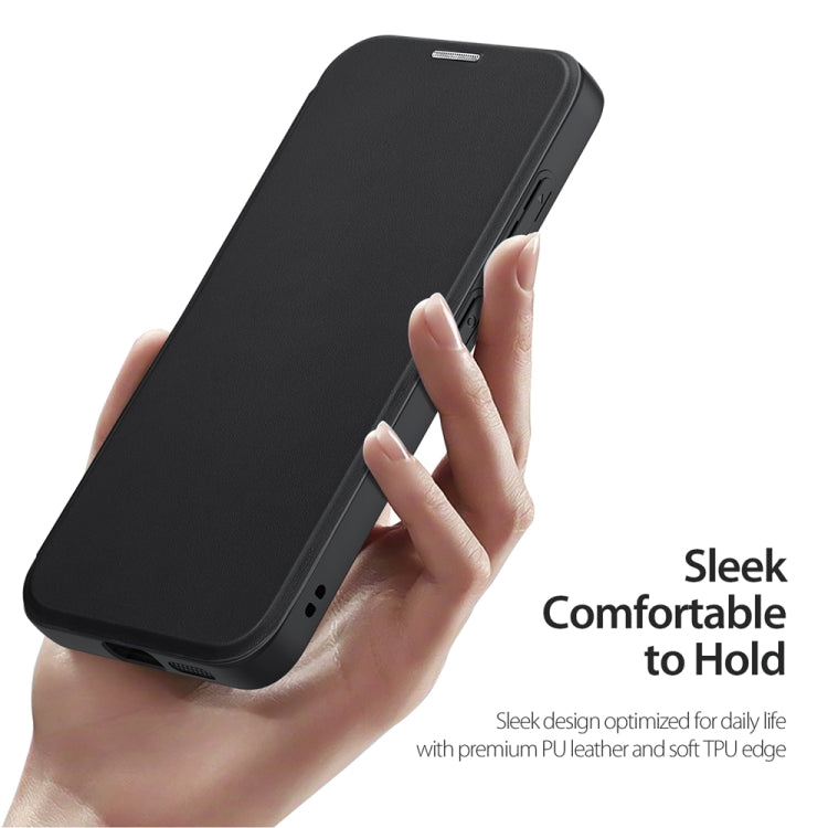 For Samsung Galaxy S24+ 5G DUX DUCIS Skin X Pro Series Magsafe Ring Holder Leather Phone Case(Black)