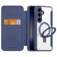 For Samsung Galaxy S24+ 5G DUX DUCIS Skin X Pro Series Magsafe Ring Holder Leather Phone Case(Blue) - Galaxy S24+ 5G Cases by DUX DUCIS | Online Shopping South Africa | PMC TechLife | Buy Now Pay Later Mobicred