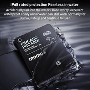 MOMAX PINCARD BR8 Card Wireless Charging Positioning Anti-lost Device(Black)