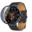 For Aigo GTV2 PC + Tempered Film Integrated Watch Protective Case(Midnight Blue) - Watch Case by PMC TechLife | Online Shopping South Africa | PMC TechLife