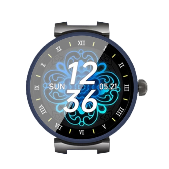 For Aigo GTV2 PC + Tempered Film Integrated Watch Protective Case(Midnight Blue)