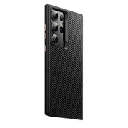For Samsung Galaxy S23 Ultra 5G MagSafe Kevlar Fiber Shockproof Phone Case(Black)