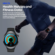 Zeblaze Thor Ultra 1.43 inch AMOLED Screen Android Smart Watch, Silicone Strap(Black)