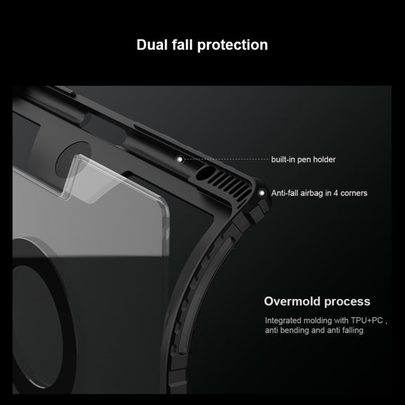 For iPad Pro 12.9 2020/2021/2022 Nillkin Backlit Version Bumper Link Keyboard Case