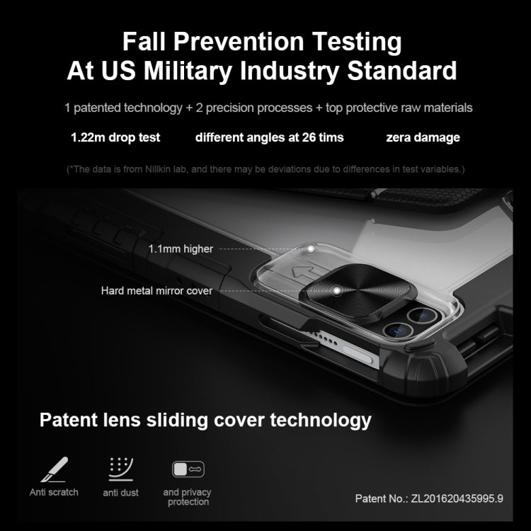 For iPad Air 2020/2022 / Pro 11 2022 Nillkin Backlit Version Bumper Link Keyboard Case