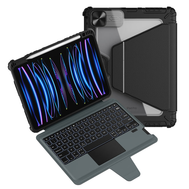For iPad Air 2020/2022 / Pro 11 2022 Nillkin Backlit Version Bumper Link Keyboard Case