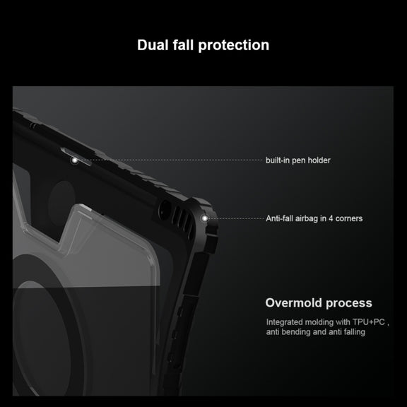 For iPad Air 2020/2022 / Pro 11 2022 Nillkin Backlit Version Bumper Link Keyboard Case