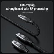 Nillkin Swift Pro 1m 3 in 1 USB to 8 Pin + Type-C + Micro USB Fast Charging Cable(Blue)