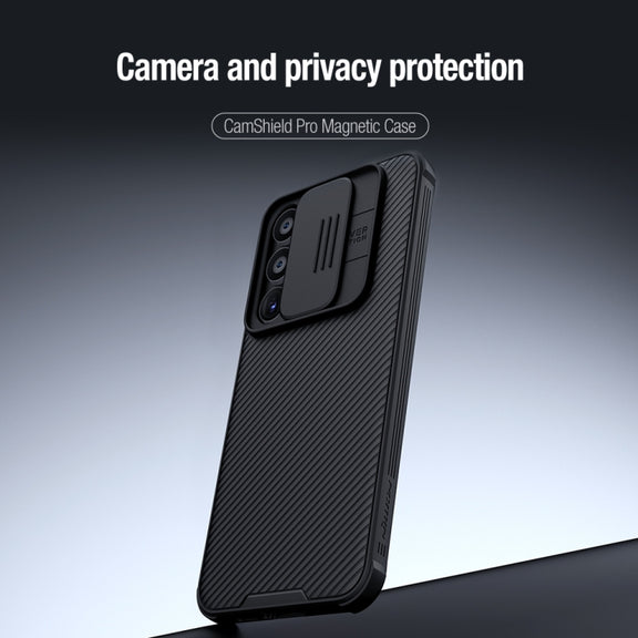 For Samsung Galaxy A55 NILLKIN CamShield Pro Magnetic PC Phone Case(Black)