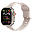 For Apple Watch Ultra 49mm Butterfly Flower Embossed Silicone Watch Band(Starlight) - Watch Bands by PMC TechLife | Online Shopping South Africa | PMC TechLife