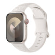 For Apple Watch 42mm Rose Embossed Silicone Watch Band(Starlight) - Watch Bands by PMC TechLife | Online Shopping South Africa | PMC TechLife