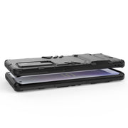 For Vivo X50 Pro+ PC + TPU Shockproof Protective Case with Invisible Holder(Black)