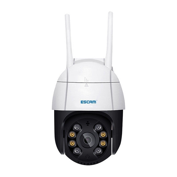 ESCAM QF518 5MP Smart WiFi IP Camera, Support AI Humanoid Detection / Auto Tracking / Dual Light Night Vision / Cloud Storage / Two Way Audio / TF Card, Plug:US Plug(White)