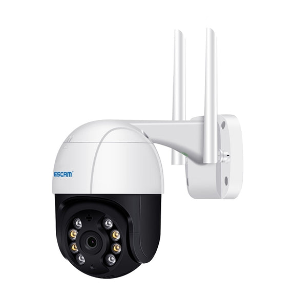 ESCAM QF518 5MP Smart WiFi IP Camera, Support AI Humanoid Detection / Auto Tracking / Dual Light Night Vision / Cloud Storage / Two Way Audio / TF Card, Plug:US Plug(White)