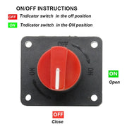 300A Car Battery Selector Isolator Disconnect Rotary Switch Cut