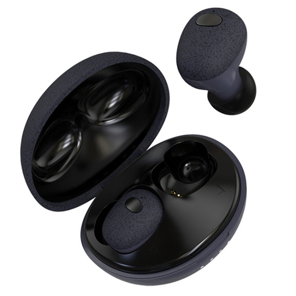 Calante T2S 5D Sound Effect Bluetooth 5.0 Wireless Bluetooth Earphone with Magnetic Charging Box, Support Call & Siri(Black)