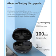 Calante T2S 5D Sound Effect Bluetooth 5.0 Wireless Bluetooth Earphone with Magnetic Charging Box, Support Call & Siri(Black)