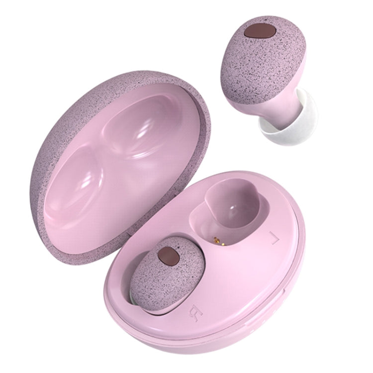 Calante T2S 5D Sound Effect Bluetooth 5.0 Wireless Bluetooth Earphone with Magnetic Charging Box, Support Call & Siri(Cherry Blossom Pink)