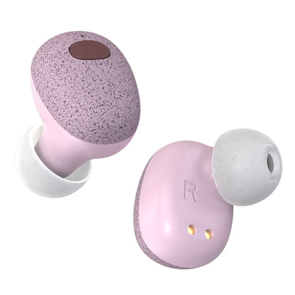 Calante T2S 5D Sound Effect Bluetooth 5.0 Wireless Bluetooth Earphone with Magnetic Charging Box, Support Call & Siri(Cherry Blossom Pink)